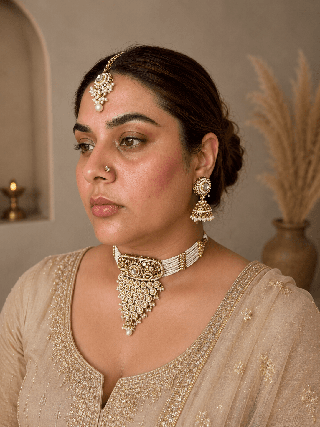 Noor Polki Choker Set image 2